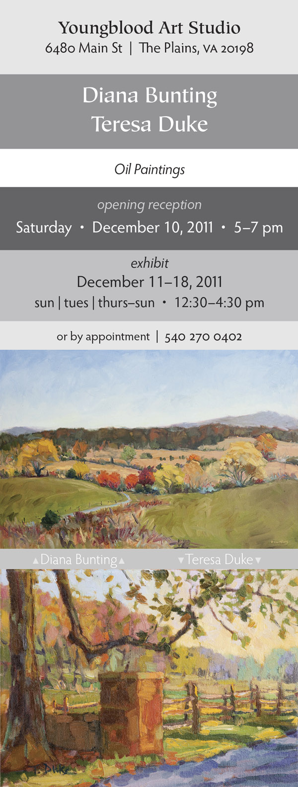 Bunting and Duke exhibit